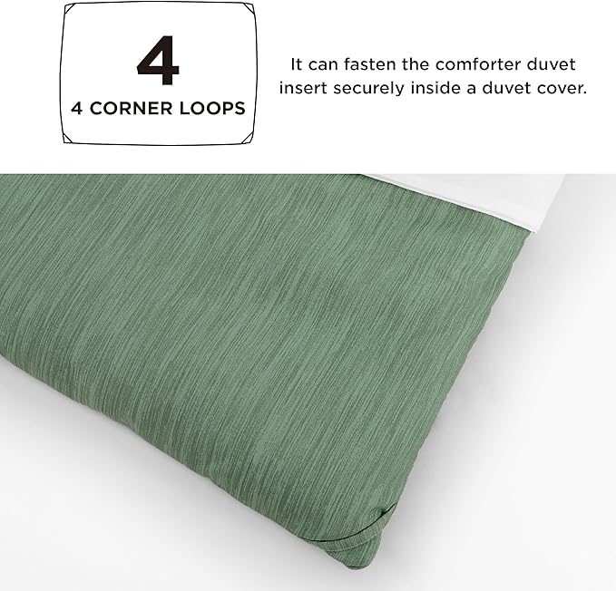 Bedsure King Size Comforter Set - Green Soft Bedding for All Seasons, Cationic Dyed Bed Set, 3 Pieces, 1 King Size Comforter (104"x90") and 2 Pillow Shams (20"x36"+2")
