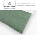 Bedsure King Size Comforter Set - Green Soft Bedding for All Seasons, Cationic Dyed Bed Set, 3 Pieces, 1 King Size Comforter (104"x90") and 2 Pillow Shams (20"x36"+2")