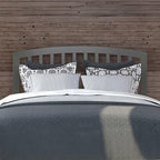 AFI Richmond Full Size Headboard with Attachable Charger in Grey