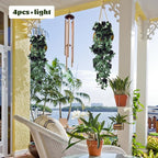 RECUTMS Flowers Artificial Hanging Plants 2PCS 3.3Ft Rose Vine for Home Room Garden Wedding Indoor Outdoor Decoration (Black)