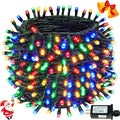 Connectable 240LED 88Ft 13Modes Christmas String Lights Indoor Outdoor | Extendable Green Wire Christmas Tree Lights with Timer | Twinkle Fairy Light Plug in for Xmas Tree (Multicolor)