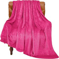 BEDELITE Fleece Blanket Hot Pink Throw Blanket for Couch & Bed, Luxury Plush Cozy Fuzzy Blanket 50" x 70", Super Soft Warm Lightweight Fall Throw Blanket for Travel Camping