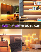 HitLights COB LED Strip Lights Warm White 2700K, 16.4ft Premium High Density 24V Tape Light, 2560 LEDs, 350+ LM/FT, CRI 90+, IP30, Lighting for Kitchen, Cabinets, UL Listed (Power Source Not Included)