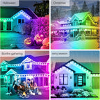 300Ft Outdoor LED Strip Lights Waterproof,Music Sync RGB IP68 Outside Led Light Strips Waterproofs with App and Remote,Exterior Led Rope Lights Waterproof for Deck,Balcony,Roof,Garden,Pool