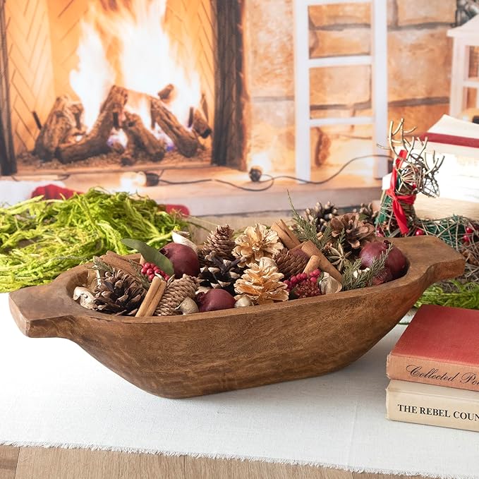 ANDALUCA Holiday Natural Pomegranate Pinecone Fragrance Potpourri with Fragrance Vial (Pomegranate Pinecone)