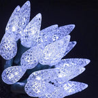 Twinkle Star C6 Christmas String Lights, 50 LED 17ft Battery Operated Fairy Lights with 8 Lighting Modes, Indoor Outdoor Waterproof Lights for Patio Garden Party Wedding X-mas Decoration, Cool White