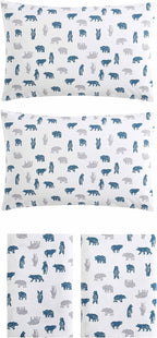 Eddie Bauer- Twin Sheet Set, Cotton Flannel Bedding Set, Brushed for Extra Softness, Cozy Home Décor (Bear Mountain Grey, Twin)