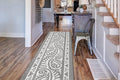 Custom Length Cut to Size Tribal Ethnic Southwestern Inspired Hallway Runner Rug, Non Slip Rubber Backed, 31 inch Wide X Customized Length, Mayan Grey, 31 inch X 21 feet