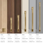 Khtumeware 10 Pack 1 inch Brushed Brass Cabinet Knobs - Square Drawer Knobs & Pulls for Kitchen & Dresser Drawers