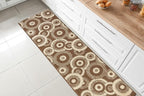 Custom Length Cut to Size Modern Farmhouse Carpet Runner Rug for Hallways, Non Slip Rubber Backed, 31 inch Wide X Customized Length, Geo Brown, 31 inch X 28 feet