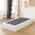 10 Inch High Profile Twin Box Spring Heavy Duty Metal Box Spring Twin with Fabric Cover, Sturdy Mattress Foundation, Easy Assembly, Noise Free, Black