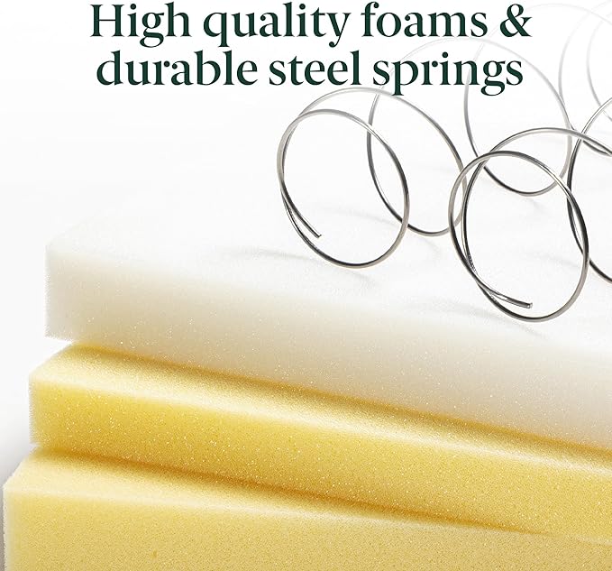 ZINUS 6 Inch Foam and Spring RV Mattress, [New Version], Short Queen for RVs, Campers & Trailers, Smaller, More Convenient WonderBox Packaging, Mattress-in-a-Box