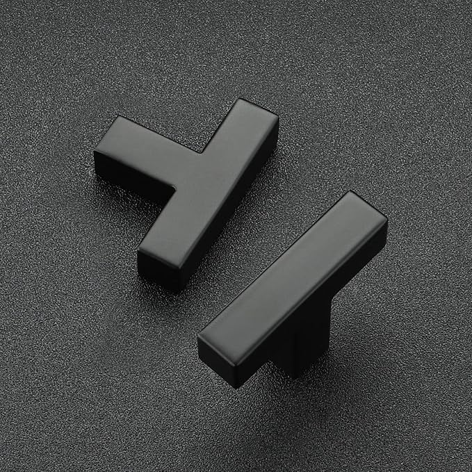 Ravinte 32 Pack 2 inch Length Square Cabinet Pulls Matte Black Stainless Steel Kitchen Drawer Pulls Cupboard Handles Cabinet Handles