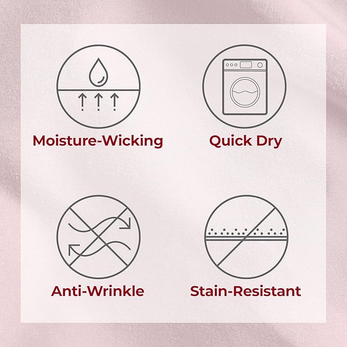 Mellanni Extra Deep California King Sheets - 4 PC Iconic Collection Bedding - Hotel Luxury, Ultra Soft, Cooling Bed Sheets - Wrinkle, Fade, Stain Resistant (Cal King, Blush Pink)