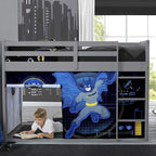 Batman Loft Bed Tent - Curtain Set for Low Twin Loft (Bed Sold Separately) by Delta Children (Pack of 10)