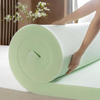 ZINUS 3 Inch Green Tea Memory Foam Mattress Topper, Smaller, More Convenient WonderBox Packaging, Pressure-Relieving Layers, CertiPUR-US Certified, Short Queen