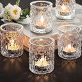 36pcs Votive Candle Holders for Wedding Centerpieces, Clear Glass Candle Holder in Bulk, Tealight Candle Holder for Party Decorations and Home Decor