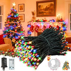 Voice Control 88ft 240LED Smart Christmas String Lights Outdoor/Indoor | String Lights Plug in with Remote, 12Modes, 7Voice Commands & Timers, Christmas Twinkle Light for Xmas Tree Decor (Multicolor)