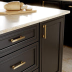 FRANKLIN BRASS Tiered Foot (10-Pack) Cabinet Handles 3-3/4" Hole Center Pulls | Champagne Bronze Hardware Kitchen Door, Drawers, Dressers, Furniture P49573C-CZ-B