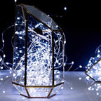 5 Pack Fairy Lights Battery Operated, 7 Feet 20 Led String Lights with Timer, Waterproof Firefly Lights on Silver Wire for Home Party Wedding Christmas Decorations, 6 Hours on/18 Hours Off, Pure White