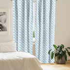 Ambesonne Animal Cartoon 2 Panel Curtain Set, Happy Smiling Pattern with Dots Animal, Lightweight Window Treatment Living Room Bedroom Decor, Pair of - 28" x 84", Pale Blue Sky Blue White