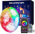 50 ft LED Lights for Bedroom Music Sync RGB LED Strip Lights with APP & Remote Control LED Lights for Room Home Party Christmas Wall Decor (1 Roll of 50ft)