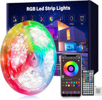 50 ft LED Lights for Bedroom Music Sync RGB LED Strip Lights with APP & Remote Control LED Lights for Room Home Party Christmas Wall Decor (1 Roll of 50ft)
