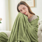 BEDELITE Fleece Blanket Twin Size Sage Green Throw Blanket for Couch & Bed, Luxury Plush Cozy Fuzzy Blanket 60x80 inches, Super Soft Warm Lightweight Throw Blanket for Travel Camping