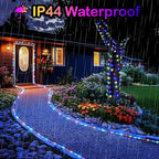 Decute 500LED 164FT Fairy String Lights Christmas Lights Green Copper Wire with Remote, Firefly Starry Light for DIY Christmas Tree Costume Wedding Party Table Centerpiece Decor Multicolor