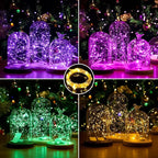 6 Pack Fairy Lights Battery Operated Lights, 7ft 20 Led Multicolor Mini String Lights, Waterproof Silver Wire Starry for Mason Jars Wedding Party Centerpiece Table Christmas