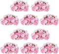 NUPTIO Flower Balls for Wedding Centerpieces - 10 Pcs 15.7 inch Diameter Fake Flower Ball Arrangement Bouquet Party Centerpieces for Tables - Pink Rose Bouquet Centerpiece Flowers for Wedding Table