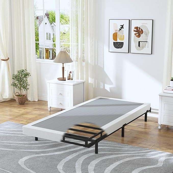 3 Inch Low Profile Box Spring Twin XL for Twin XL Bed,Heavy Duty Mattress Foundation,Metal Bed Base,Non Slip/Easy Assembly