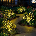 Anordsem Solar Lights Outdoor Decorative: Bendable Copper Wire with 120 LED Firework Beads - Waterproof 2 Warm Lighting Modes Yard Garden Patio - Christmas Gifts for Homeowner Over 30