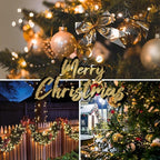 Connectable 300LED 99Ft 13Modes Christmas String Lights Outdoor Indoor | Extendable Green Wire Warm White Christmas Tree Lights with Timer | Twinkle Fairy Light Plug in for Xmas Tree(Warm White)