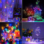 36 Pack Fairy Lights Battery Operated, 3 Speed Modes, Extra 40 Batteries for Replacement, 7Ft 20 LED String Lights, Waterproof Copper Wire, Twinkle Firefly Lights for Christmas Decorations,Colorful