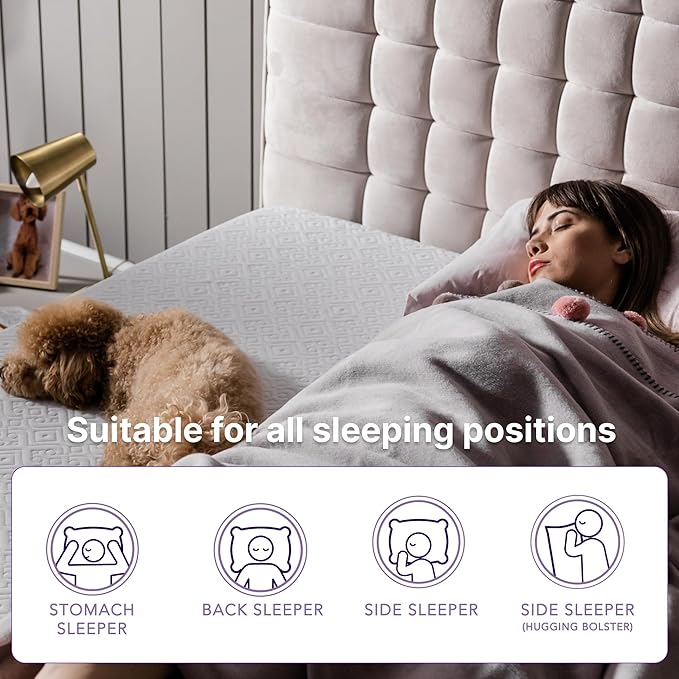 NapQueen Full Mattress, 14 Inch Elizabeth Cooling Gel Memory Foam Mattress, Full Bed Mattress in a Box, CertiPUR-US Certified, Medium Firm, Breathable Soft Fabric Cover