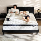 King Size Mattress in a Box, 12 Inch Hybrid Mattress with Individual Pocket Spring & Memory Foam, Soft, Motion Isolation, Medium Firm Comfort for Pressure Relief, CertiPUR-US Certified