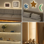 PAUTIX COB LED Strip Light 32.8ft,Engineering Level UL Listed Warm White 3000K,CRI93+ Super Bright High Lumen,Dimmable 24V Flexible LED Tape Light with RF Remote,for Cabinets,Home&Office DIY Lighting
