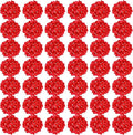 Auihiay 64pcs Hydrangea Artificial Flowers, Red Fake Hydrangea Flowers with Stems, Artificial Hydrangea Flowers for Wedding Centerpieces, Home Garden Party Decoration (Red)