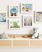 BAIJIALI White Art Frames for Kids Artwork - Front Opening Holds 150 Drawings, 3D Crafts - 4 Packs 8.5x11 with mat or 9x12 without Mat