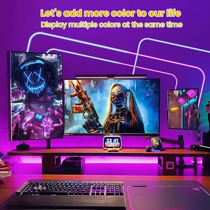 EJ's SUPER CAR 20Ft Neon Rope Lights, Flexible LED Strip Lights with App Remote, Outdoor IP65 24V RGB Rope Lights for Bedroom, Music Sync Gaming Led Neons Light Strip for Outdoors Decor