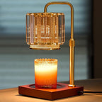 IN HAPPY Candle Warmer Lamp with Timer, Dimmable Candle Warmer for Jar Candles, Height Adjustable Wax Melts Warmer, Birthday Gifts for Women Mom, House Warming Gifts New Home Decor