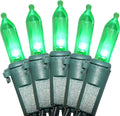 Holiday Essence 100 LED Green St Patrick's Day Christmas String Lights, 26.9 Ft Green Wire String Lights for Indoor and Outdoor Decorative Use Patio and Tree Décor UL Certified