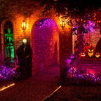 Dazzle Bright Purper and Orange Halloween Lights, 40FT 200 Count Mini String Lights, Waterproof Halloween Decorations for Outdoor Indoor Patio Home Party Garden Yard Decor