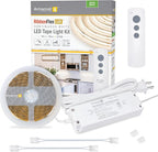 Armacost Lighting RibbonFlex Home Continuous (COB) LED Tape Light Kit with Remote - 16ft. (5M),Continuous (Cob) 3000k White