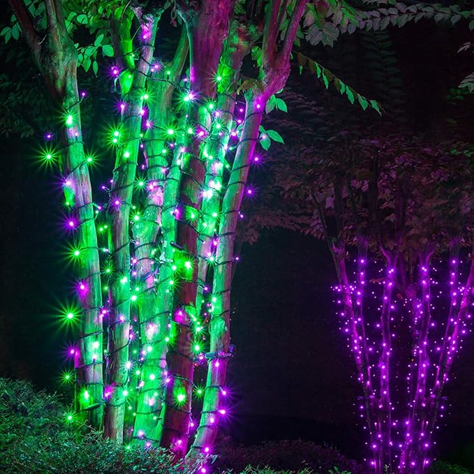 50 5mm LED Green Christmas Lights, 6" Spacing, 25' Halloween String Lights St. Patricks Day Lights Christmas String Lights Mini Lights Halloween Decorations Outdoor