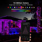 Brizled Smart Christmas Lights, 66ft 200 LED Color Changing Mini Lights, WiFi APP Controlled Xmas Tree Light, Dimmable Christmas Light Work with Alexa Google Home for Indoor Outdoor Year-Round Decor