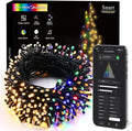 BrizLabs Smart Christmas Lights, 33FT 100 LED Color Changing String Lights APP/Voice Control, Warm White & Colored Dimmable Christmas Tree Light Music Fairy Light for Xmas Indoor Outdoor Home Decor