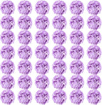 Auihiay 64pcs Hydrangea Artificial Flowers, Purple Artificial Hydrangea Flowers, Silk Hydrangea Heads with Stems for Garden, Home Party Baby Shower DIY Wedding Centerpiece (Purple)