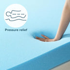 ZINUS 4 Inch Green Tea Cooling Gel Memory Foam Mattress Topper, Smaller, More Convenient WonderBox Packaging, Cooling Gel Foam, Pressure-Relieving Design, CertiPUR-US Certified, Full